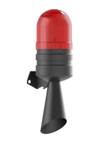 Resim Mesan Xenon Çakar 50 Ses Borulu Siren Kırmızı 12vdc Ms 581150.1.12vdc 