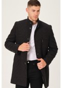 Resim Plt8367 Dewberry Erkek Palto-Düz Antrasit 