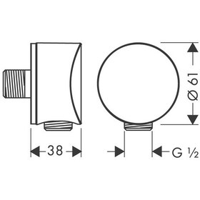 Resim Hansgrohe Unıverse Fıxfıt Gonye Cıkıs S Sentetık Baglantılı Parlak Altın 26453990 