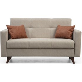 Resim Minarmobilya Polya Ikili Koltuk-Bej 92 