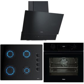 Resim Teka CHEF 5 Siyah Ankastre Set ( HAK 625 BK BÖREK ŞEFİM - GBE 64002 BK - ATV 60 BK ) 