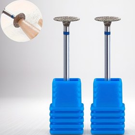 Resim 2 adet Profesyonel Pedikür Araçları Seti - Mavi ve Sarı Disk Şekilli Tırnak Matkap Uçları ile Parlatma Başlıkları, Kallus ve Ölü Deri Temizleyici, Manikür ve Ayak Bakımı için İdeal, Tırnak Sanatı Aksesuarları 