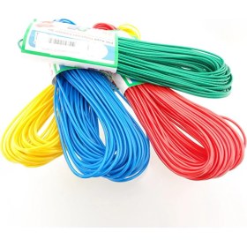 Resim UltraNova Çok Renkli PVC Kaplı 20 Metre Çamaşır İpi, Dayanıklı ve Şık Tasarım 