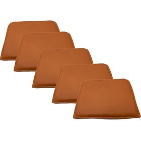 Resim Knsz sırt minderi 5 li mazlum trn suni deri cırtlı tel sandalyesi sırtı için 