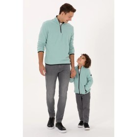 Resim U.S. Polo Assn. Erkek Çocuk Mint Örme Hırka 50313853-VR090 