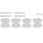 Resim Fochsia 8 Adet Çizilmeye Karşı Şeffaf Kapı Kolu Koruyucu Kılıf 