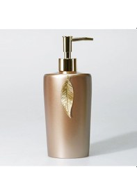 Resim Leaf Çöp Kovası Vizon Altın Kahverengi 