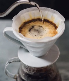 Resim V60 02 Seramik Dripper Kahve Demleme Ekipmanı - Siyah 