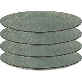 Resim 4'lü Gri Tabak - 26 cm 