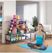 Resim Rane Mat Kettlebell Dambıl Pilates Topu Yoga Roller Çok Kullanımlı Stand 