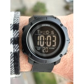 Resim Cockpit Marka Water Resist ,alarm, Işıklı, Siyah Silikon Kordon Spor Erkek Kol Saati 