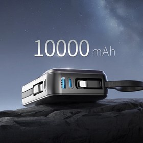 Resim Wiwu Wi-P052 Galaxy Serisi Type-C Lightning Çıkışlı Taşınabilir Powerbank PD 35W 10000mAh - Beyaz 