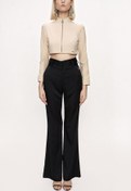 Resim SOCIETA Devetüyü Fermuarlı Kısa Blouse 19838 