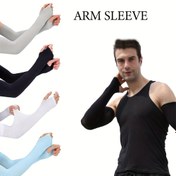 Resim 6 Çift Polyamid %98 Elastan %2 Yüksek Esnek Kol Kolluğu, Nefes Alabilen, Esnek, Hızlı Kuruyan, Elastik Uyum, Düz Renk, Şarj Edilmemiş, Örgü Kumaş, Güneş Koruma, Bisiklet, Yaz Aktiviteleri, Spor ve Günlük Kullanım İçin 