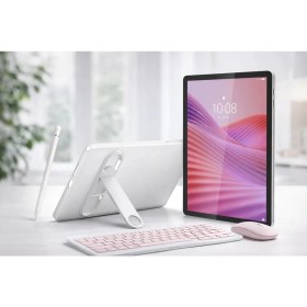 Resim Tab M10 Mediatek Helio 4GB/64GB 10.1" Hd Tablet + Şeffaf Kılıf + Kalem +Pembe Klavye Mouse 