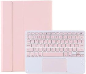 Resim Microcase Lenovo Tab M10 TB328FU 10.1 inch Tablet ile uyumlu Bluetooth Touchpad Klavye + Standlı Kılıf - BKK5 Pembe 