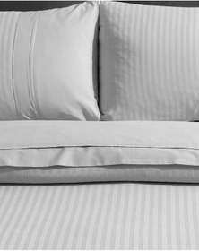 Resim Madame Coco Adrien Çift Kişilik Çizgili Kapaklı Nevresim Takımı - Gri Nt0000000082çift Kişilik-gri 