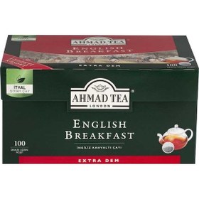Resim Ahmad Tea London English Breakfast Demlik Poşet Çay 100'lü 