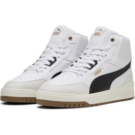 Resim Puma Shuffle Downtown Mid Unisex Yetişkin Sneaker Beyaz 