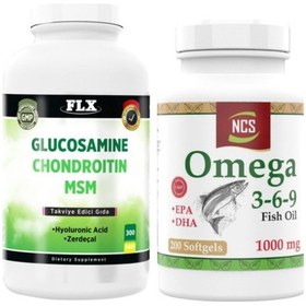 Resim Glukozamin Kondroitin Msm 300 Tablet Omega 3 6 9 200 Kapsül 