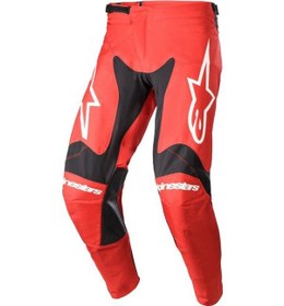 Resim Alpinestars Racer Hoen Kros Motosiklet Pantolonu Kırmızı Siyah 