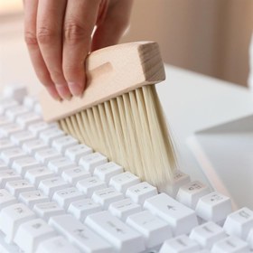 Resim Kompakt Masaüstü Temizlik Kiti - Etkili Masa, Araba ve Evcil Hayvan Süpürme için Naylon Kıllı Mini Süpürge ve Faraş Seti 