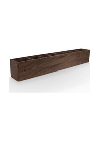 Resim Woodsaka Reka 8 Bölümlü Ayarlanabilir Kalemlik Organizer - Ceviz 