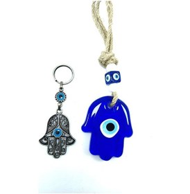 Resim Fatıma Eli/hamse Nazar Boncuğu Duvar Dekoru Anahtarlık El Yapımı 