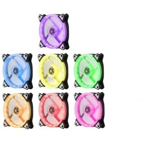 Resim Evercool 120x120x25 Mm 7 Renkli Kasa Fanı Cs1230rgb 