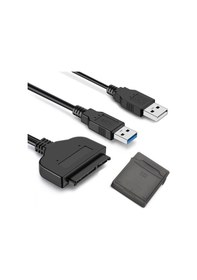 Resim 2.5" Usb 3.0 To Sata Hdd Ssd Dönüştürücü Adaptör Kablosu + Koruma Kutusu 