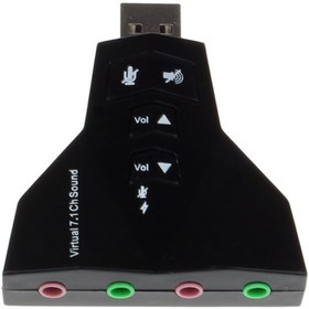 Resim Derwell Harici Usb 3d Ses Kartı Ses Çift Sanal 7.1 Usb 2.0 Adaptör Dizüstü Bilgisayar Için Tak Ve Çalıştır 