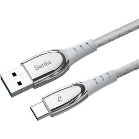 Resim D40 Type-C USB Kablo 5A 25W Hızlı Şarj Kablosu 120 cm Data Kablo 480 Mbps Kumaş Örgü 