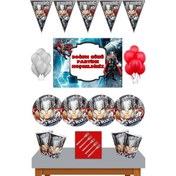 Resim Thor Marvel 24 Kişilik Afişli Doğum Günü Parti Süsleri Malzemele N11.15130 