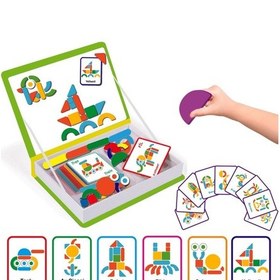 Resim Manyetik Eğitici Oyuncak Seti Alfabe Tableti + Manyetik Parçalar 2 Li Set 3+ 