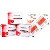 Resim Alkollü Swab Mendil 100'Lü 10 Kutu 5x5cm 