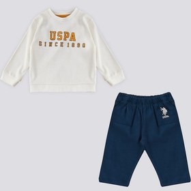 Resim U.s. Polo Assn. Beyaz Erkek Bebek Takım Beyaz 