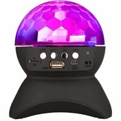 Resim Lisa Butik Dönen Işıklı Disko Topu Mp3 Usb Çalar Speaker Bluetooth Hoparlör L-740 