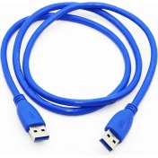 Resim Wozlo USB 3.0 Erkek Erkek Kablo Iki Ucu USB 3.0 A Erkek Kablo 5 Metre 
