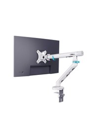 Resim Özel Tasarım Tekli Monitör Kolu Max 35" 10kg Taşıma Kapasiteli Mekanik Yaylı Hızlı Tak-çıkar Vidasız Montaj 