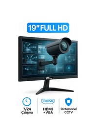 Resim 19 Cctv Lcd Full Hd 24/7 Kesintisiz Çalışma Monitörü Sc-3019 