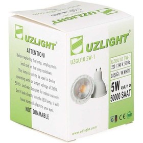 Resim Uzlight Uzgu10 5W Led Ampul Sarı 