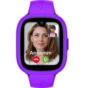 Resim Watch 5 Plus - Görüntülü Arama Gps Sos Sağlık Takibi Güvenli Alan Mor Akıllı Çocuk Saati Wiky