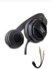 Resim Teknosepetim Ls-802 Çift Jaklı Oyuncu Kulaklığı Masaüstü Bilgisayar Leptop Telefon Uygun Prof.Gaming Stereo Pubg 