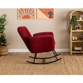 Resim Pafu Kono Tv / Dinlenme / Baba / Emzirme Koltuğu Sallanan Sandalye - Bordo 