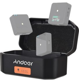 Resim Andoer HN01 Rode Wireless Go Serisi Mikrofon Şarj Kutusu 