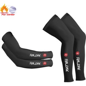 Resim Liangduo Shop Gri Tarzı L Boyutu Raudax Yüksek Esneklik ve Yüksek Kış Sıcak Polar Bisiklet Kol Isıtıcıları Kış Mtb Spor Bisiklet Kollu Bisiklet Bacak Isıtıcı (Yurt Dışından) 