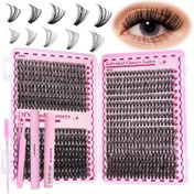 Resim 700 adet 30D, 40D, 50D Sahte Kirpiklerle Yapıştırıcı Pense Fırça, Parti Sahne Festivali Makyajı için Kalın ve Doğal Kirpik Uzatma, Zarif ve Dramatik D Kıvrım Karışık, Doğal ve Şık Görünüm, Başlangıçlar için Kolay Uygulama, Hafif ve Kolay Uygulama "Sahte Kirpikler Seyahat Pratik ve Ucuz Temel Anneler Günü Hediyesi" 