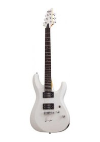 Resim Schecter C-6 Deluxe Elektro Gitar Satin White 
