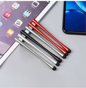 Resim Dokunmatik Tablet Kalemi Universal Silikon Uçlu Tablet Telefon Kalemi Çizim Not Alma Gri 