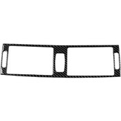 Resim Araba Karbon Fiber Düz Renk Orta Hava Çıkışı Dekoratif Etiket Bmw E70 X5 / E71 X6 2008-2013, Sol Ve Sağ Sürücü Evrensel 1 Adet 